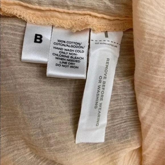 Lou & Grey Light Orange Blouse Medium - Picture 4 of 7